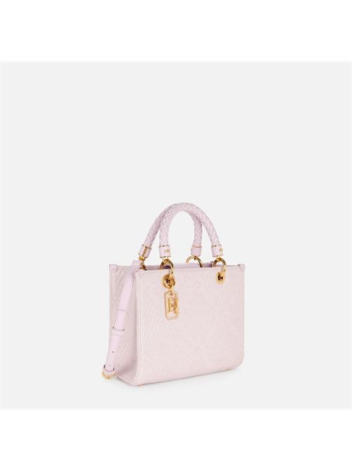 Tote piccola in jacquard con charms ELISABETTA FRANCHI | BS13A51E251E2544